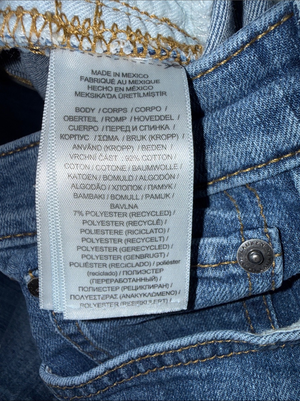 Ralph Lauren Blue Straight-Leg Denim Jeans - Picture 6 of 10